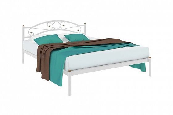 Кровать "Надежда" 1600 мм (ламели) - Цвет: Белый
