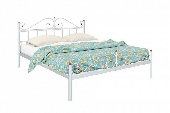 Кровать "Диана Plus" 1200 мм (ламели) - Цвет: Белый