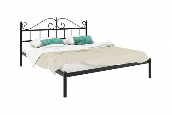 Кровать "Диана" 1400 мм (ламели) - Цвет: Черный