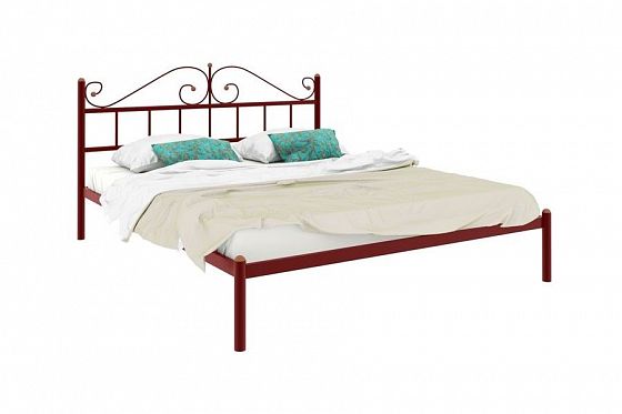 Кровать "Диана" 1800 мм (ламели) - Цвет: Красный
