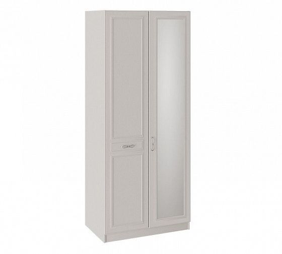 Шкаф для одежды "Сабрина" 587 мм с 1 глухой и 1 зеркальной дверью (зеркало справа) - Кашемир