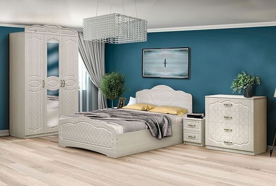 Набор мебели для спальни "Венеция 5.1" с кроватью 1400*2000 мм глянец - Набор мебели для спальни "Ве
