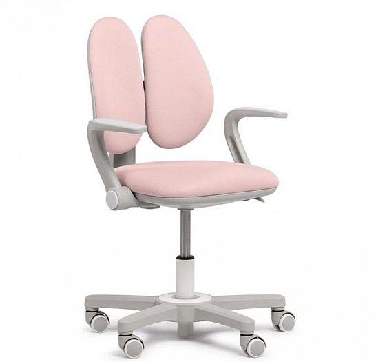 Детское кресло "Mente" с подлокотниками - Цвет: Розовый (ткань)