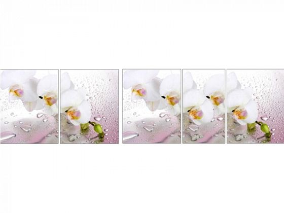 Стол "Грация" (1,45) раздвижной Стекло Оптивайт матовое (опоры массив) - Розовая орхидея (R008)