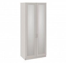 Шкаф для одежды "Сабрина" 587 мм с 2 зеркальными дверями СМ-307.07.022