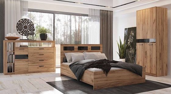 Кровать двухспальная "Гамма" 1600 - интерьер