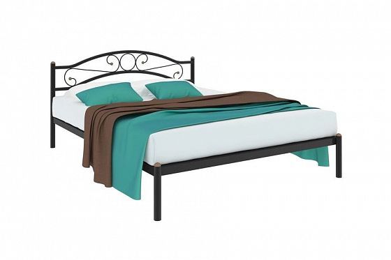 Кровать "Надежда" 1400 мм (ламели) - Цвет: Черный