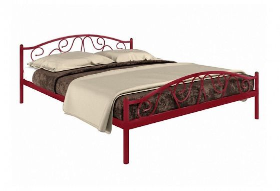 Кровать "Ангелина Plus" 1800 мм (ламели) - Цвет: Красный