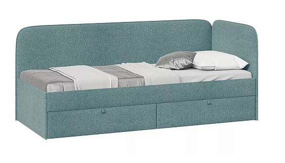 Кровать с мягкой обивкой "Молли" 800 мм - Цвет: Микровелюр Scandi Indigo 11