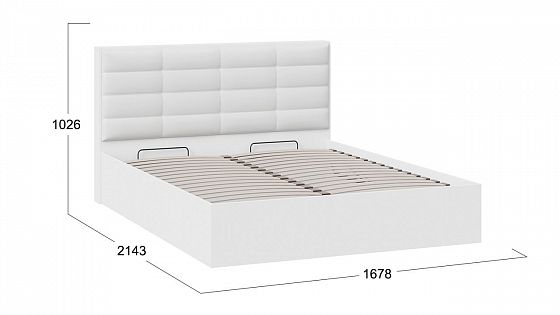 Кровать "Агата" 1600*2000 мм с подъмным механизмом - размеры