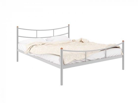 Кровать "София Plus" 1600 мм (ламели) - Цвет: Белый