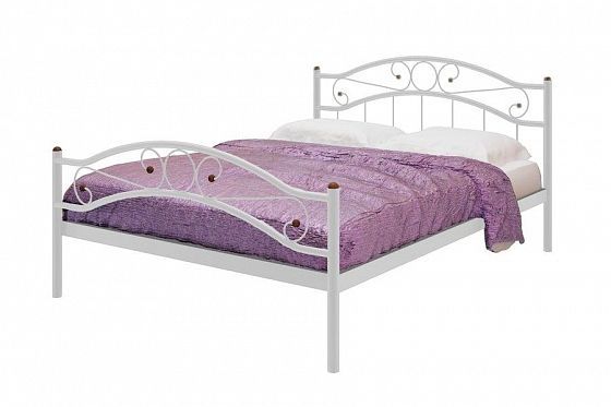 Кровать "Надежда Plus" 1400 мм (ламели) - Цвет: Белый