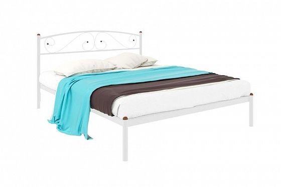 Кровать "Вероника" 1200 мм (ламели) - Цвет: Белый
