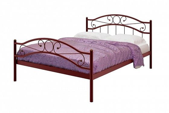 Кровать "Надежда Plus" 1600 мм (ламели) - Цвет: Красный