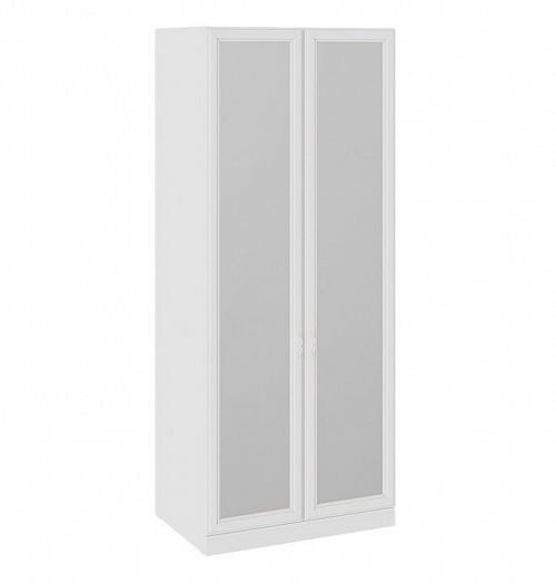 Шкаф для одежды "Франческа" 587 мм с 2 зеркальными дверьми - Цвет: Дуб Седан