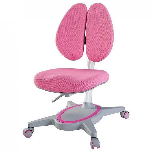 Детское кресло "Primavera II" - Вид прямо, цвет: Розовый (ткань)