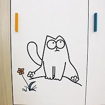 Шкаф 3-х створчатый "Кот" №25