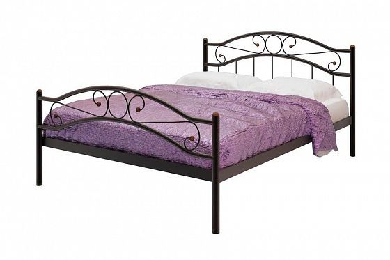 Кровать "Надежда Plus" 1400 мм (ламели) - Цвет: Коричневый