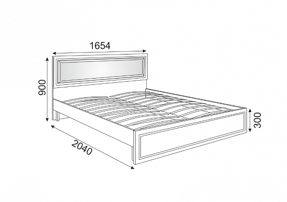 Кровать "Беатрис" с ортопедическим основанием и мягкой спинкой модуль №10 - Кровать "Беатрис" с орто