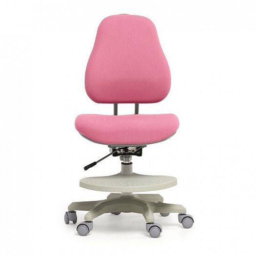 Детское кресло "Paeonia Cubby" - Вид прямо, цвет: Розовый (ткань)