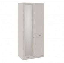 Шкаф для одежды "Сабрина" 457 мм с 1 глухой и 1 зеркальной дверью СМ-307.07.221L Левый