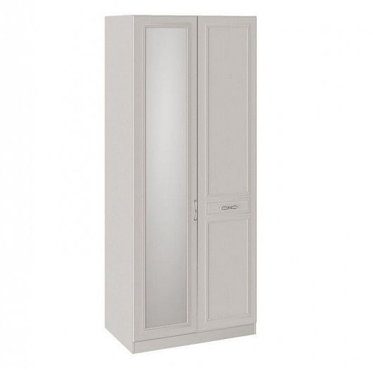 Шкаф для одежды "Сабрина" 457 мм с 1 глухой и 1 зеркальной дверью (зеркало слева) - Цвет: Кашемир