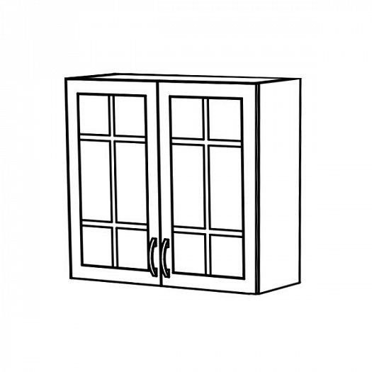 Шкаф верхний "Констанция" ШВСР800 со стеклом (решетка) - Схема