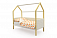 **Детская кровать-домик мягкий "Svogen" (Цвет: Бежевый/Белый)