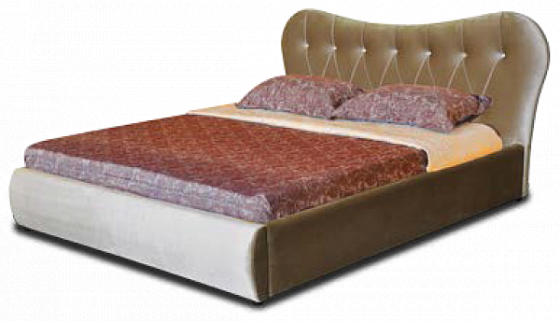 Интерьерная кровать "Феодосия" со стразами 1400 мм - Интерьерная кровать "Феодосия" со стразами 1400