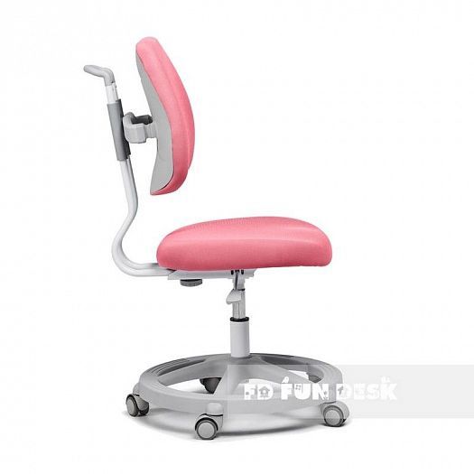 Детское кресло "Pratico" - Вид сбоку, цвет: Розовый (ткань)