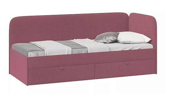 Кровать с мягкой обивкой "Молли" 900 мм - Цвет: Микровелюр Scandi Berry 10
