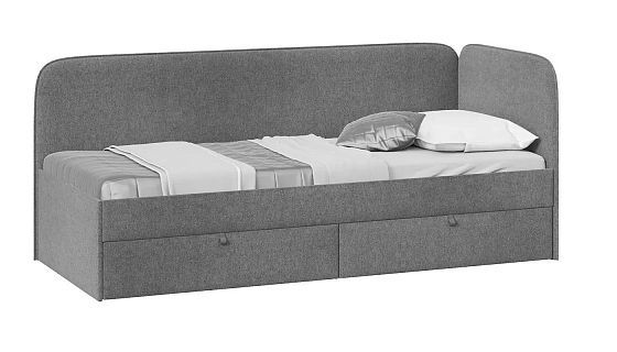 Кровать с мягкой обивкой "Молли" 900 мм - Цвет: Микровелюр Scandi Graphite 22
