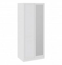 Шкаф для одежды "Франческа" 587 мм с 1 глухой и 1 зеркальной дверью СМ-312.07.005R Правый