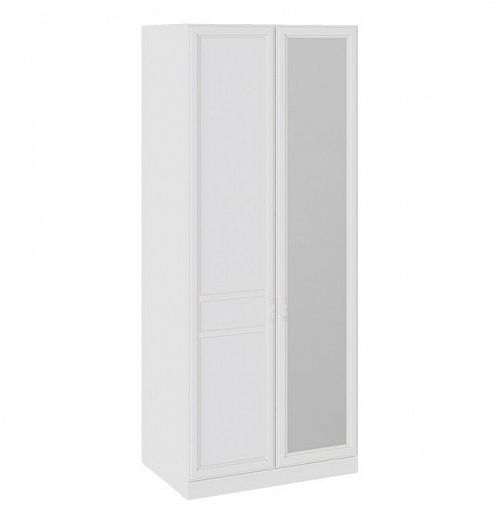 Шкаф для одежды "Франческа" 587 мм с 1 глухой и 1 зеркальной дверью (зеркало справа) - Цвет: Дуб Сед