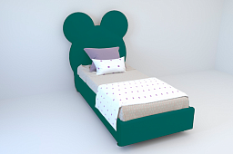 Кровать детская "Маус" 900*2000 с ортопедическим основанием (Велюр)