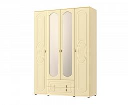 Шкаф для одежды и белья с зеркалом "Оскар" МДФ Клен
