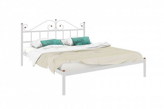 Кровать "Диана" 1400 мм (ламели) - Цвет: Белый