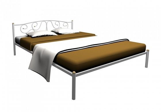 Кровать "Ангелина" 1200 мм (ламели) - Цвет: Белый