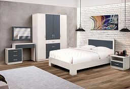 Модульная спальня "Венеция 6" с кроватью 1400*2000 мм
