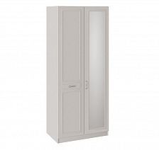 Шкаф для одежды "Сабрина" 457 мм с 1 глухой и 1 зеркальной дверью СМ-307.07.221R Правый