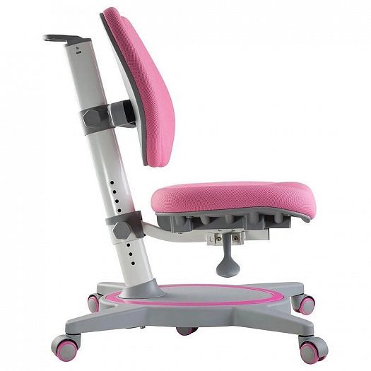 Детское кресло "Primavera II" - Вид сбоку, цвет: Розовый (ткань)