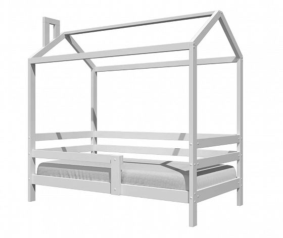 Кровать одинарная "Скай" 800*1600 + ламели - Цвет: Белый античный