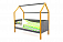 **Детская кровать-домик мягкий "Svogen" (Цвет: Дерево/Графит)