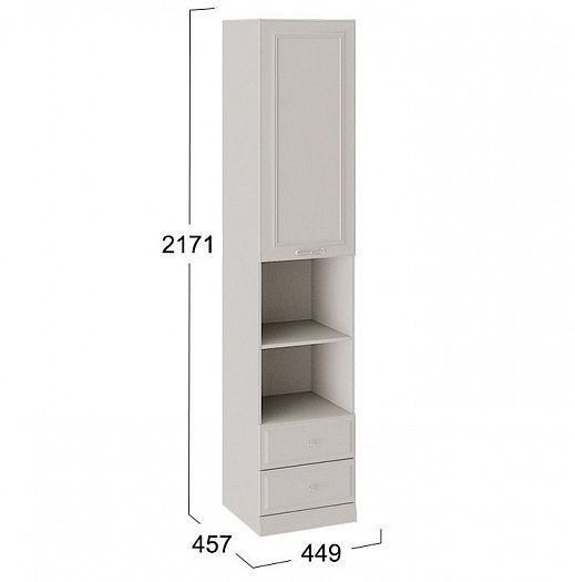 Шкаф комбинированный "Сабрина" ТД-307.07.20 + Опора ТД-307.03.01-01 - размеры