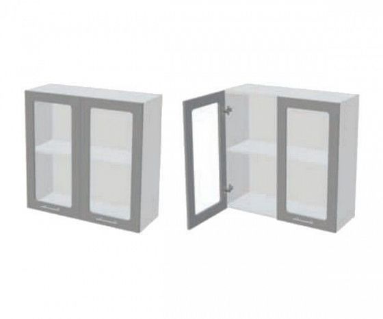 Шкаф верхний "Констанция" ШВСО800 со стеклом (оконное) - Схема