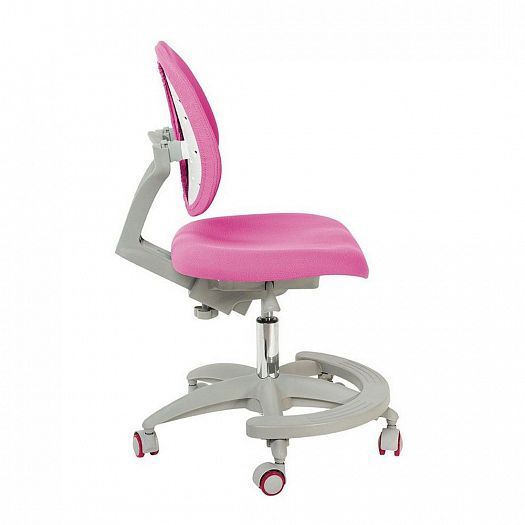 Детское кресло "Primo" - Вид сбоку, цвет: Розовый (ткань)