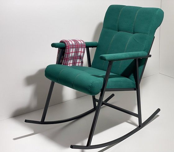 Кресло-качалка - Цвет: Зеленый (ткань)