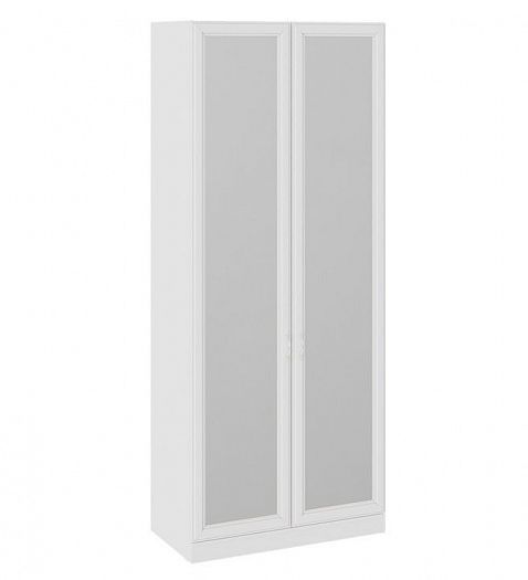 Шкаф для одежды "Франческа" 457 мм с 2 зеркальными дверями - Цвет: Дуб Седан