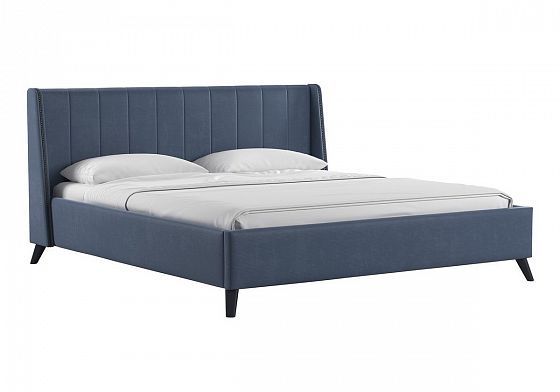 Кровать "Мелисса" 180  - Цвет: Тори Серо-синий