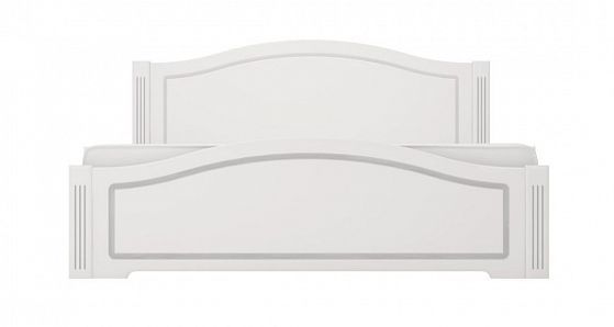 Кровать двойная на 1600 мм латы "Виктория" №5 Цвет: Белый глянец